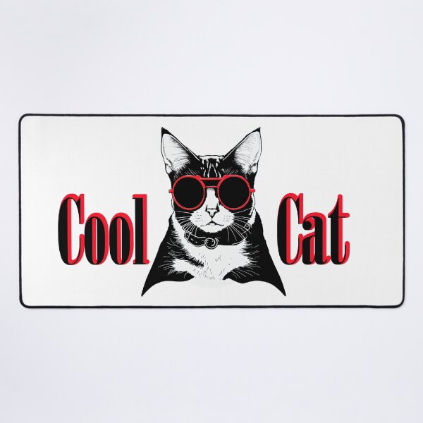Item preview, cool cat with red sunglasses  designed and sold by Anya-Thanee.