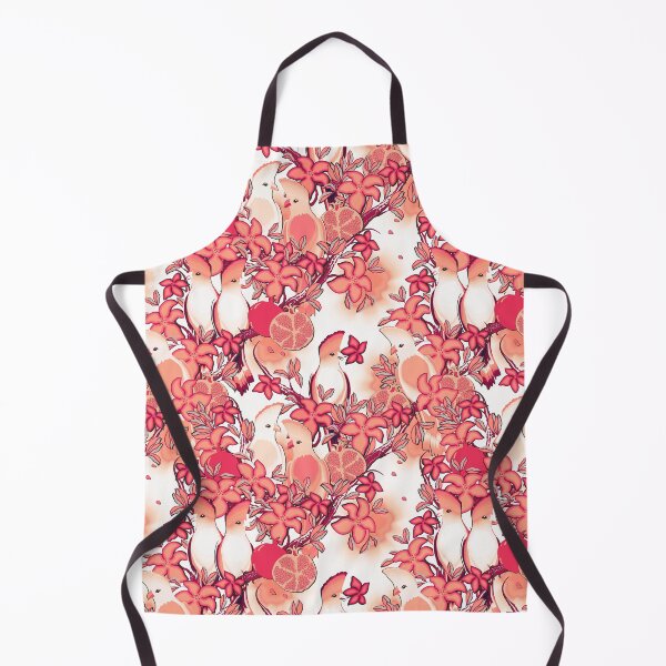 Item preview, Paradise birds, Cream-red on white background designed and sold by Alex  Blud.