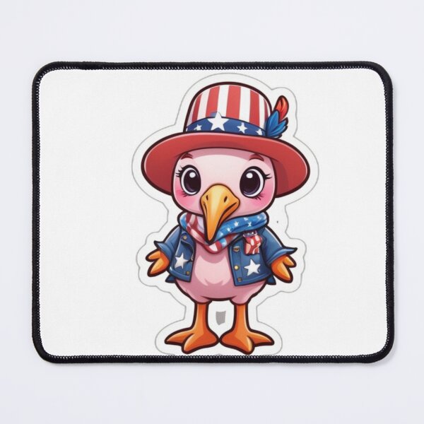 Item preview, Patriotic Cowboy Flamingo designed and sold by NeatThingLover.