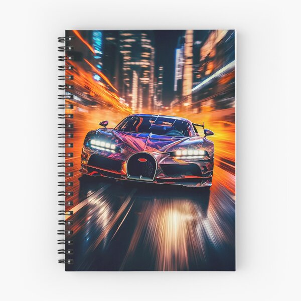 Item preview, Bugatti Chiron Super Sport Hypercar In Modern City With Lights Reflections designed and sold by RevUpDesign.
