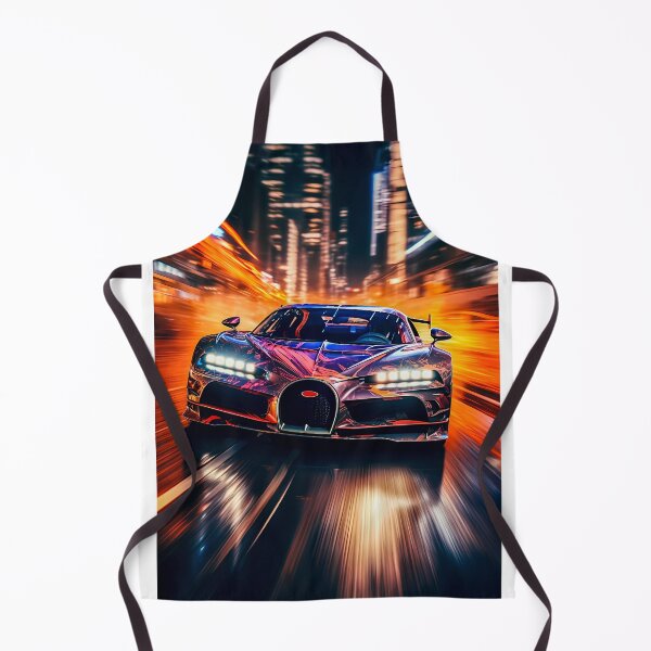 Item preview, Bugatti Chiron Super Sport Hypercar In Modern City With Lights Reflections designed and sold by RevUpDesign.