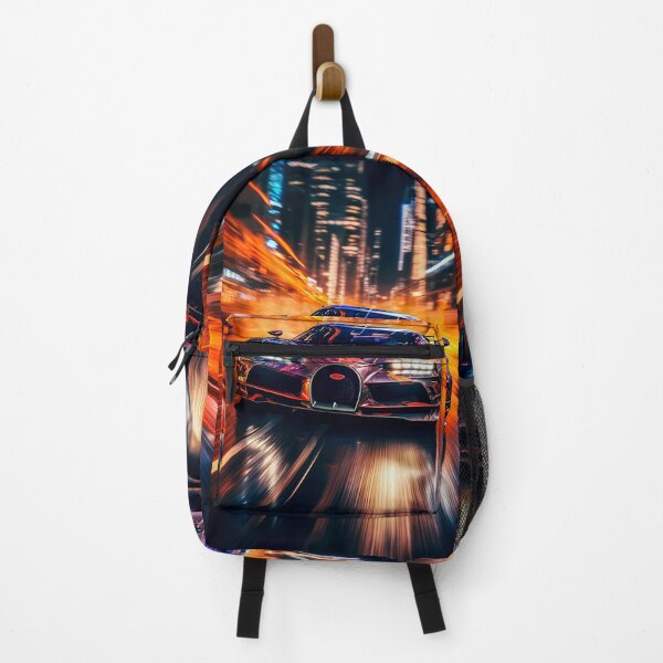 Item preview, Bugatti Chiron Super Sport Hypercar In Modern City With Lights Reflections designed and sold by RevUpDesign.