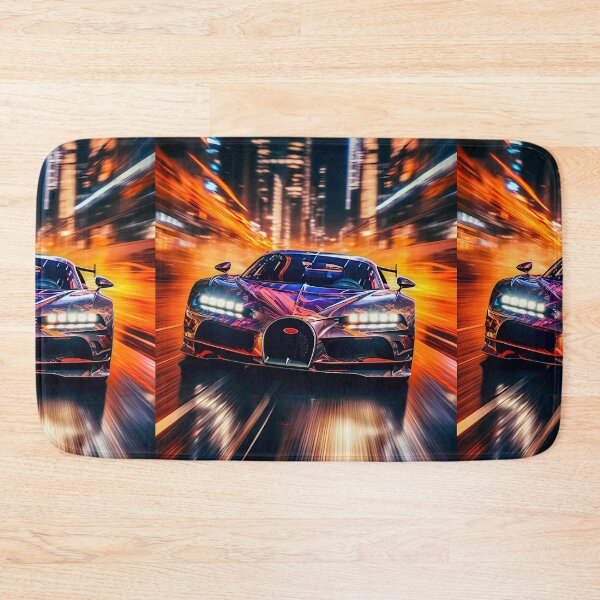 Item preview, Bugatti Chiron Super Sport Hypercar In Modern City With Lights Reflections designed and sold by RevUpDesign.