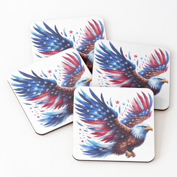 Item preview, 4th July watercolor american eagle gift designed and sold by BlushRoses7.