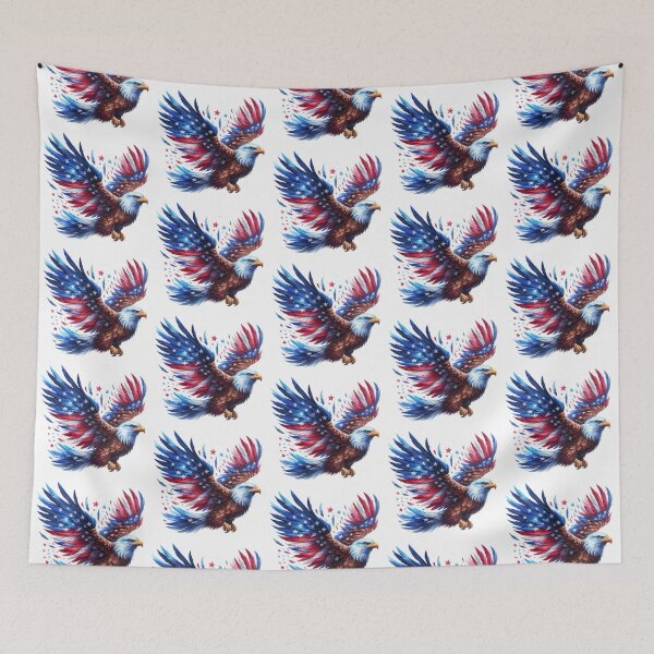 Item preview, 4th July watercolor american eagle gift designed and sold by BlushRoses7.