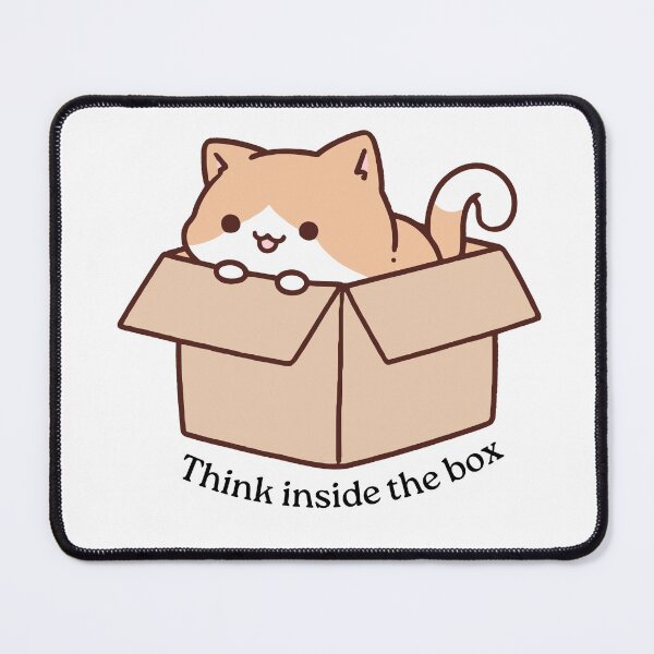 Item preview, Think inside the Box Cat designed and sold by NolensVolens.