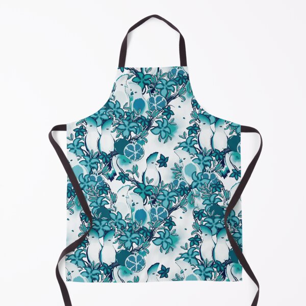 Item preview, Paradise birds, Sea green-blue on white background designed and sold by Alex  Blud.