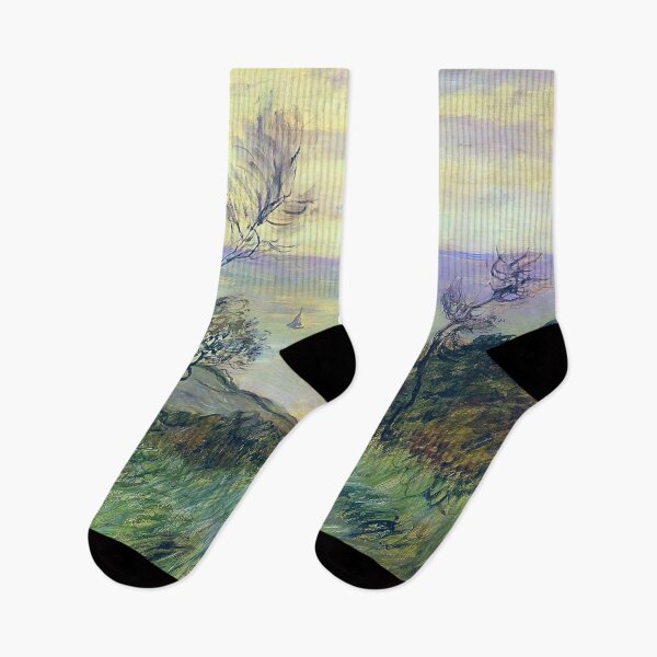 Item preview, Cliffs of Varengeville, Gust of Wind - Claude Monet designed and sold by dottyshai.