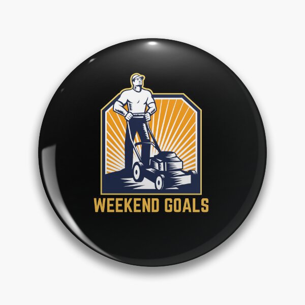 Item preview, weekend goals lawn dad designed and sold by sydney-syder.