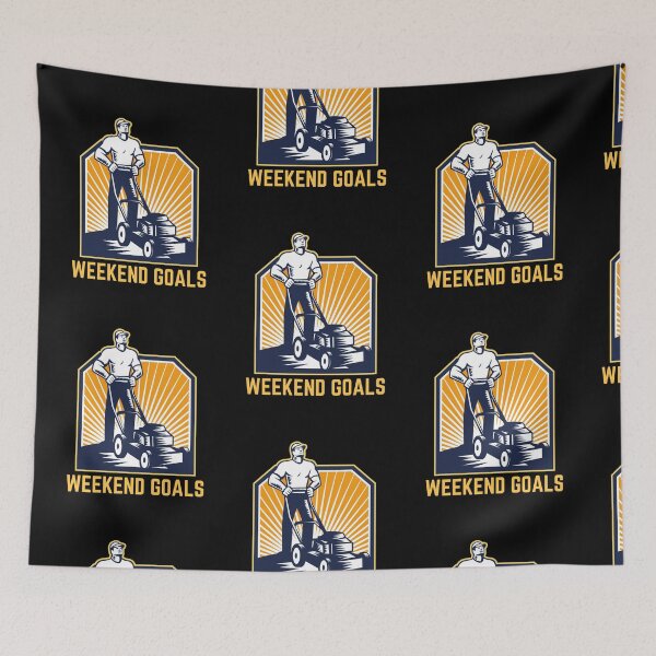 Item preview, weekend goals lawn dad designed and sold by sydney-syder.