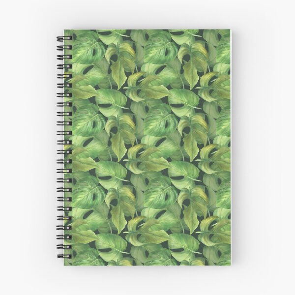 Item preview, Tropic leaves, summer exotic green Hawaiian pattern design. Watercolor hand drawn clipart designed and sold by BartolArt.