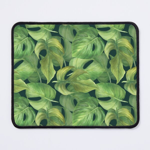 Item preview, Tropic leaves, summer exotic green Hawaiian pattern design. Watercolor hand drawn clipart designed and sold by BartolArt.