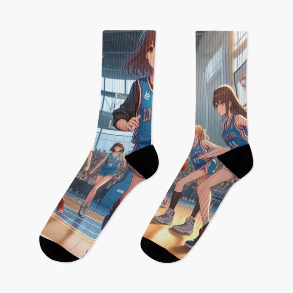Item preview, Cute Cool Anime girl playing basketball, Pretty girl dribbling, Beautiful sports professional female basketballer at tournament jump shooting (SGVisionary) designed and sold by SGVisionary.