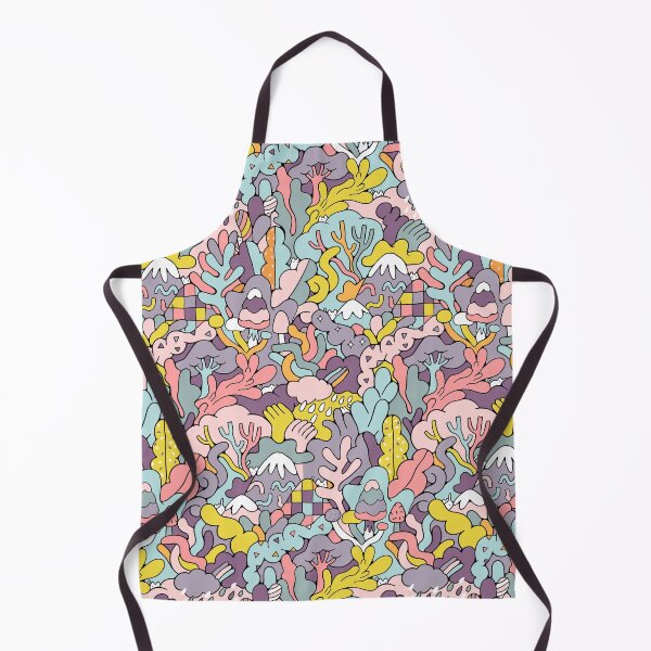 Item preview, Summer doodle mountains and hiding cats designed and sold by kostolom3000.