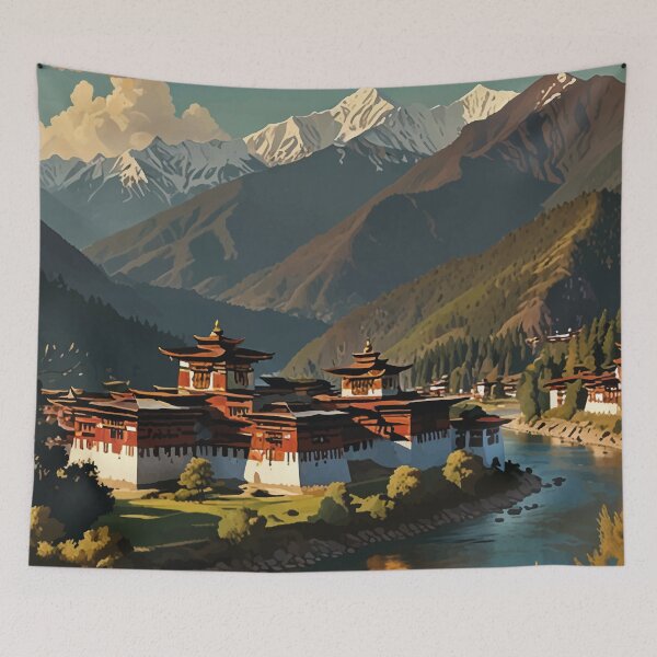 Item preview, Bhutan Travel  designed and sold by Thistle-TShop.