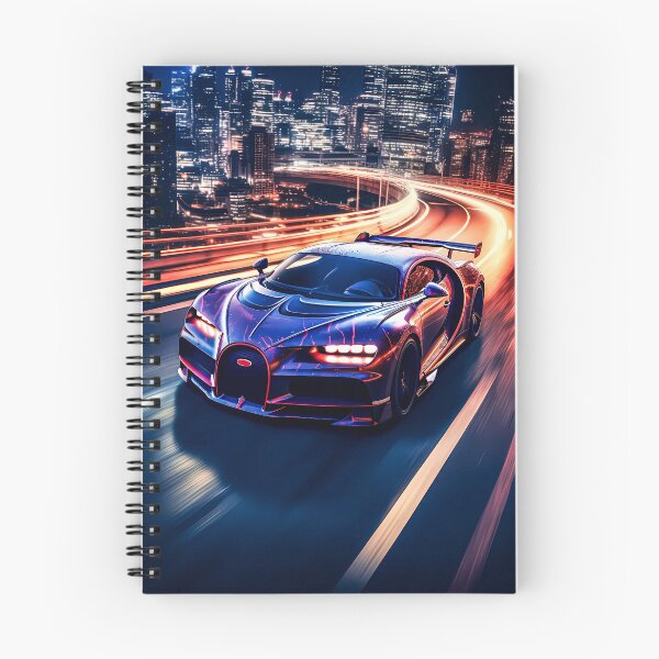 Item preview, Bugatti Chiron Pur Sport Hypercar In Modern City With Blinding Lights Effect designed and sold by RevUpDesign.