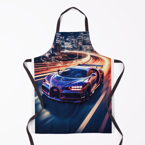 Item preview, Bugatti Chiron Pur Sport Hypercar In Modern City With Blinding Lights Effect designed and sold by RevUpDesign.