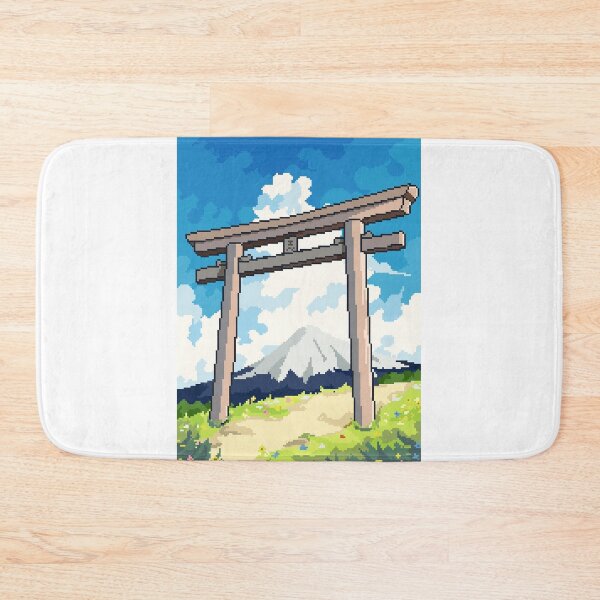 Item preview, tori gate pixel art japan designed and sold by Ekira Pop Pixel.