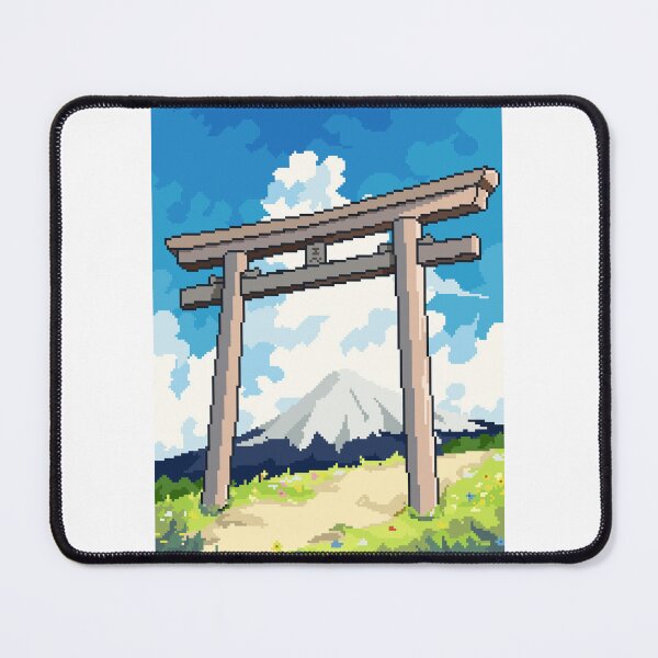 Item preview, tori gate pixel art japan designed and sold by Ekira Pop Pixel.