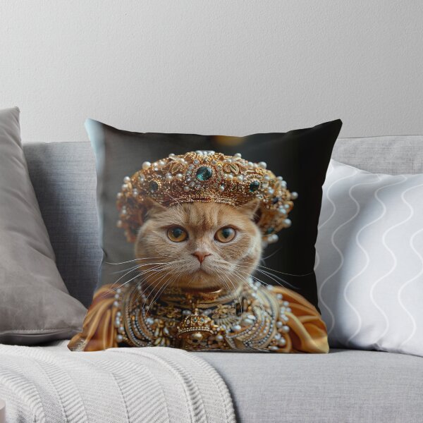 Item preview, Cat Portrait - Queen designed and sold by aleezon.