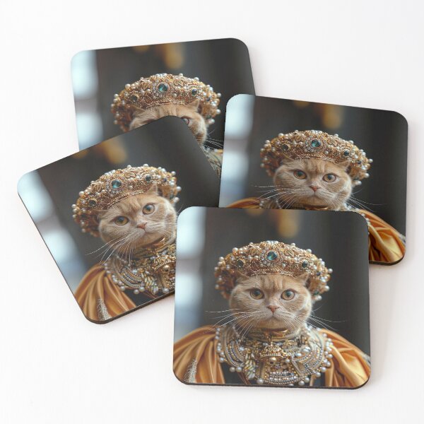 Item preview, Cat Portrait - Queen designed and sold by aleezon.