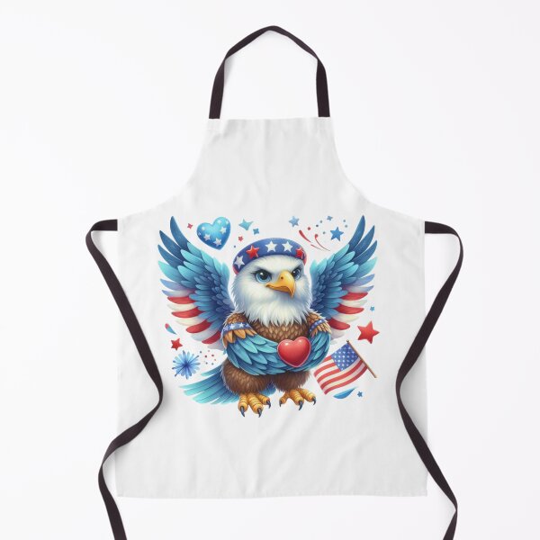Item preview, 4th July watercolor baby eagle with american flag gift designed and sold by BlushRoses7.