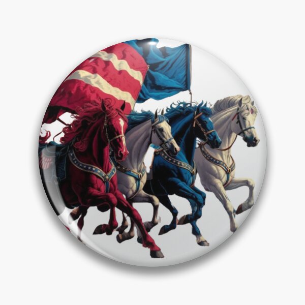 Item preview, 4th Of July Horse Red White And Blue American Flag designed and sold by SztylishDesigns.