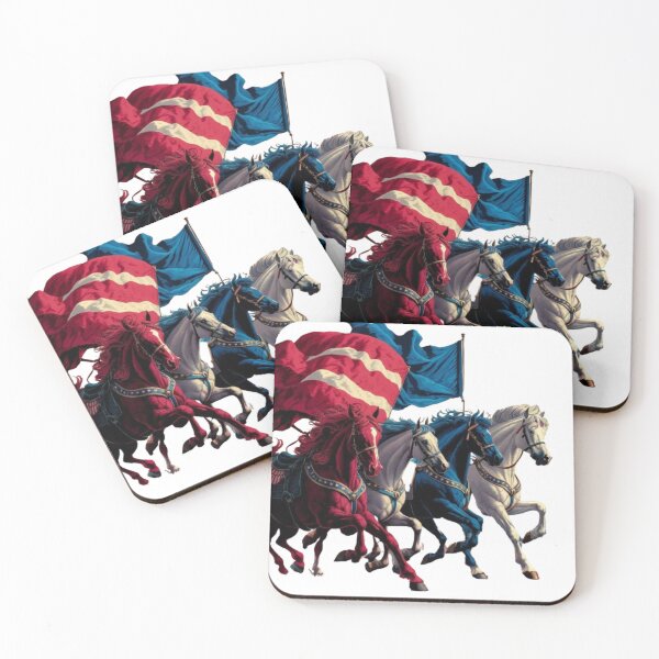 Item preview, 4th Of July Horse Red White And Blue American Flag designed and sold by SztylishDesigns.