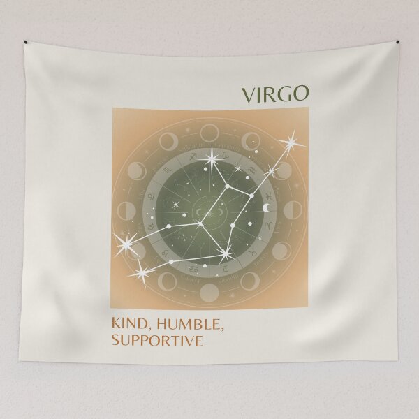 Item preview, Virgo, Virgo Sign, Virgo Zodiac, Green Aura Gradient designed and sold by Magic Love Art Print.
