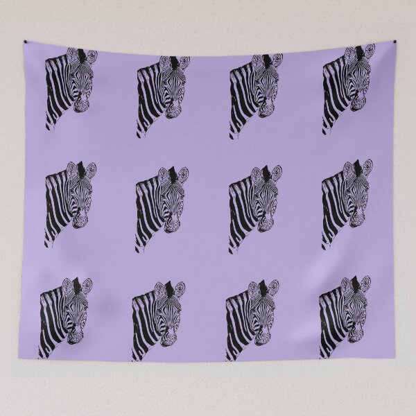 Item preview, Zebras on Lilac Pattern designed and sold by elliebart.