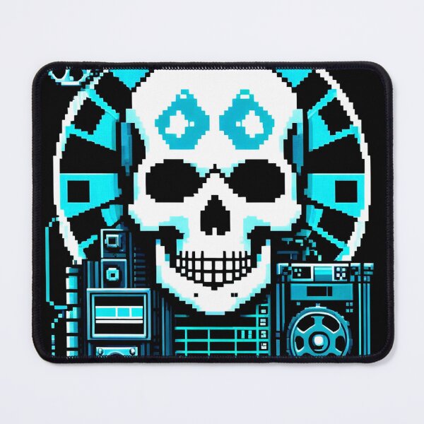 Item preview, Classic Movie Skull: Pixel Art Cinematic Blend designed and sold by Ronny-Owiso.