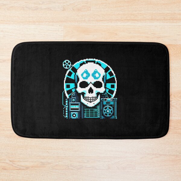 Item preview, Classic Movie Skull: Pixel Art Cinematic Blend designed and sold by Ronny-Owiso.