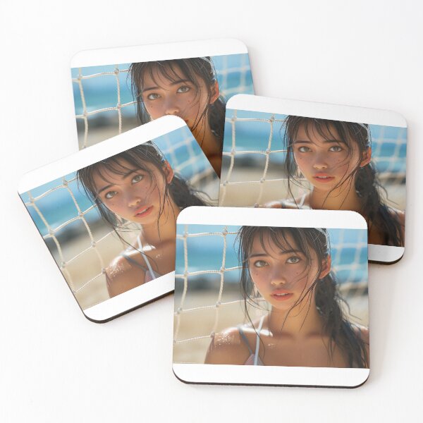 Item preview, Volleyball Player's Steely Focus on Sunny Beach designed and sold by palmyst.