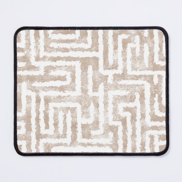 Item preview, Textured Maze Pattern Beige designed and sold by strixvariaart.
