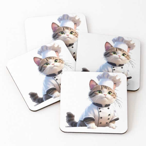 Item preview, Cat Wearing Chef Costume designed and sold by tonyartprints.