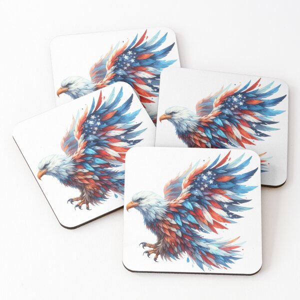 Item preview, 4th July watercolor american eagle gift designed and sold by BlushRoses7.