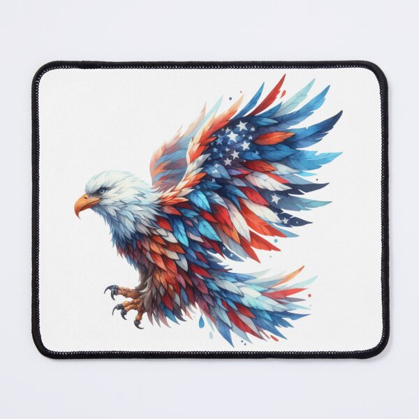 Item preview, 4th July watercolor american eagle gift designed and sold by BlushRoses7.
