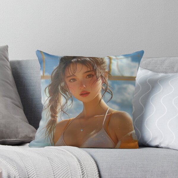 Item preview, Volleyball Enthusiast’s Determined Glance at the Net designed and sold by palmyst.