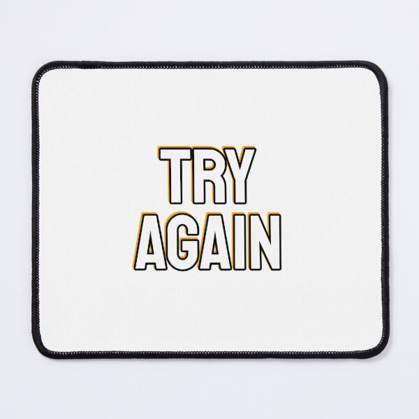 Item preview, Try again - short motivational phrases designed and sold by Inspirationmotivation.