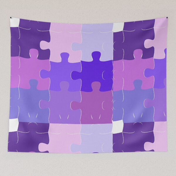 Item preview, Purple Puzzle Passion: Unique 21-Piece Collection designed and sold by Lessonsprint.