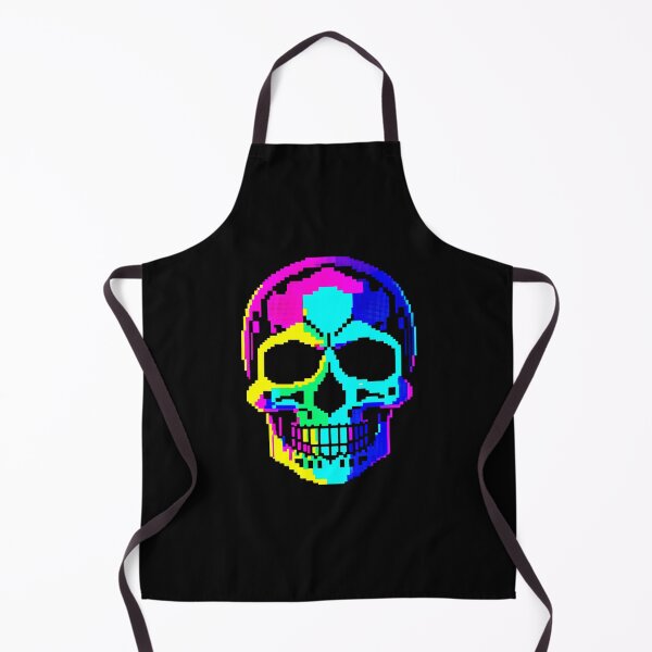 Artikelvorschau, Neon-Totenkopf der 90er: Pixel-Art-Rückblick entworfen und verkauft von Ronny-Owiso.