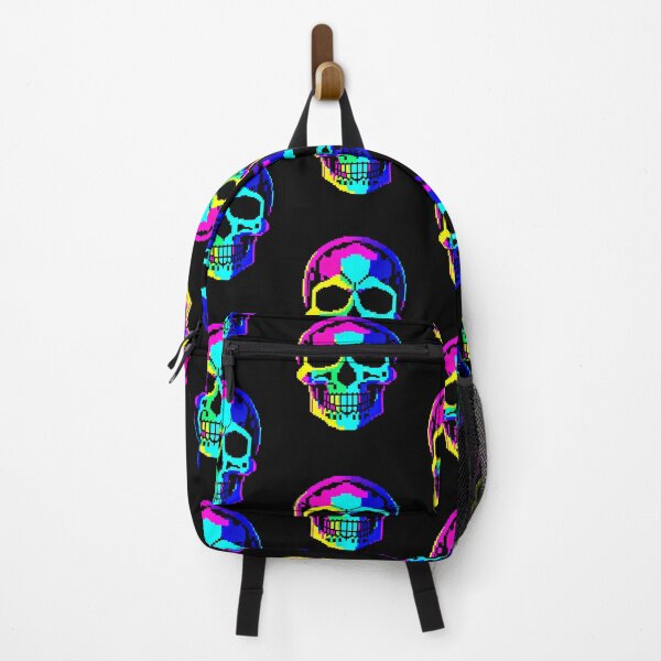 Artikelvorschau, Neon-Totenkopf der 90er: Pixel-Art-Rückblick entworfen und verkauft von Ronny-Owiso.