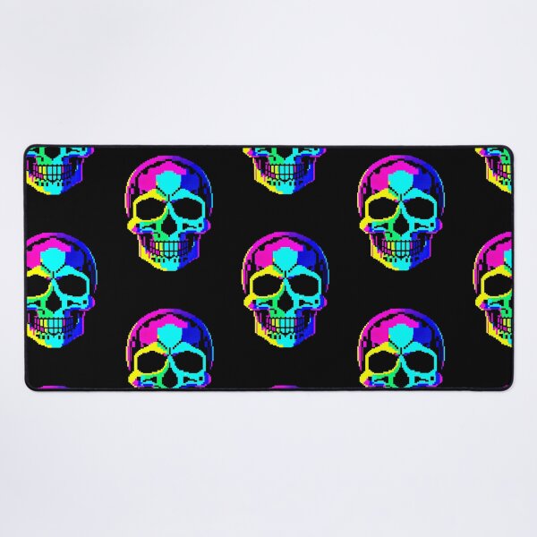 Artikelvorschau, Neon-Totenkopf der 90er: Pixel-Art-Rückblick entworfen und verkauft von Ronny-Owiso.