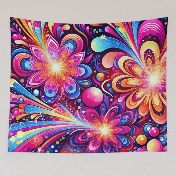 Item preview, Funky Floral Fusion designed and sold by BassHeadMomma.