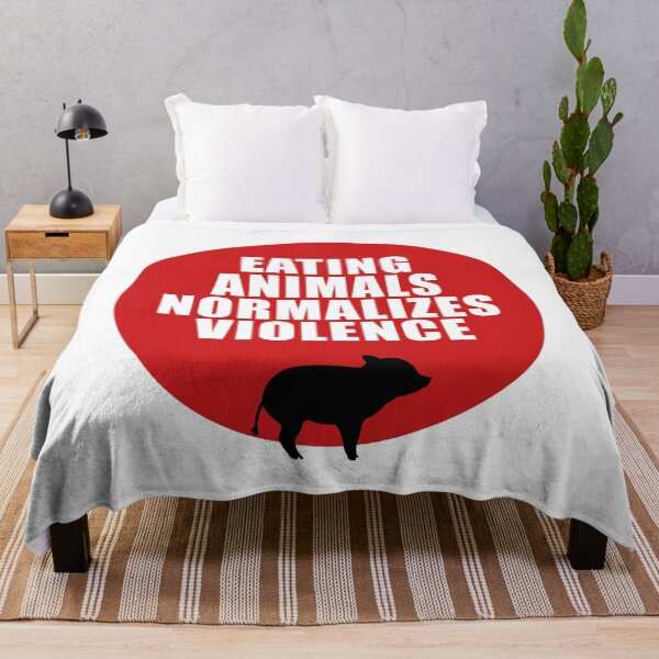 Item preview, Eating animals normalizes violence designed and sold by Nanika-akimoto.