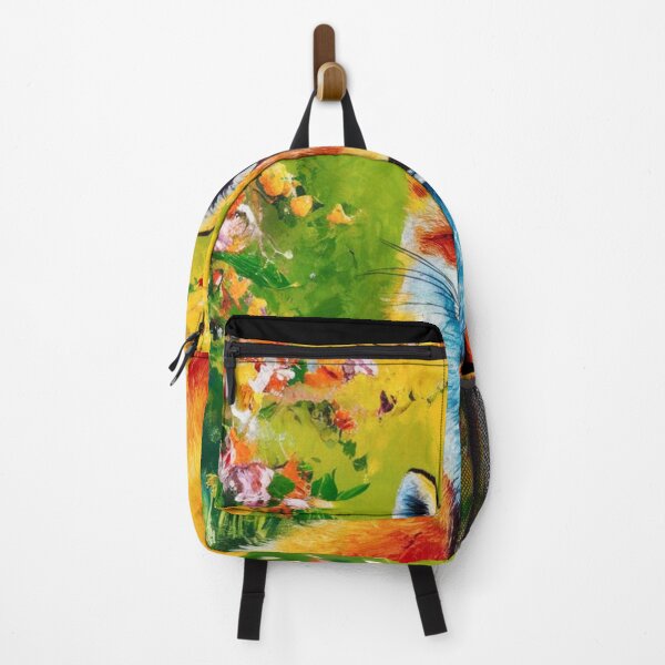 Artikelvorschau, Fuchs-Porträt. Frühlingszeit, Blumenfuchs, Vintage-Fuchs, Fuchs-Malerei, Paul Gauguin-Stil entworfen und verkauft von FoxVibes.