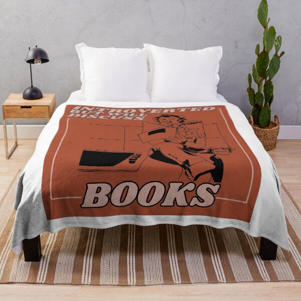 Item preview, Introverted but will discuss books vintage reading aesthetic designed and sold by stickersxbecca.