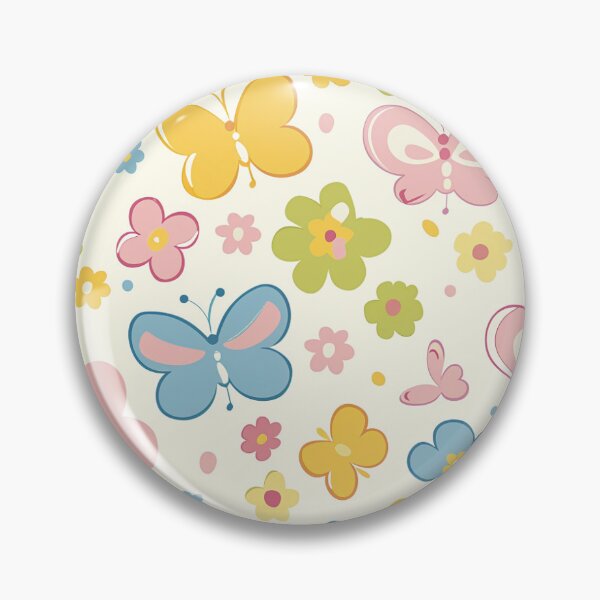 Item preview, Cartoon Butterflies and Flowers designed and sold by ComerPrintCo.