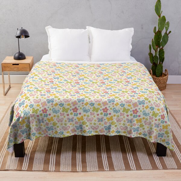 Item preview, Cartoon Butterflies and Flowers designed and sold by ComerPrintCo.