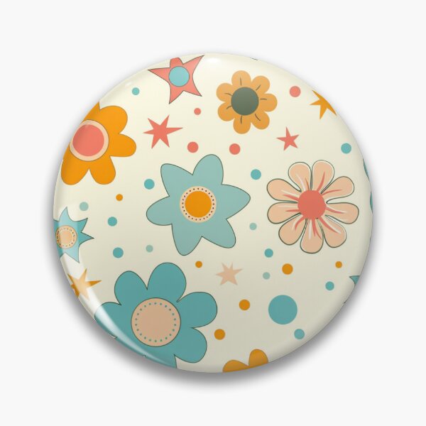 Item preview, Cartoon Flowers and Stars designed and sold by ComerPrintCo.